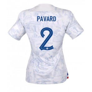 Frankrig Benjamin Pavard #2 Replika Udebanetrøje Dame VM 2022 Kortærmet